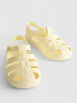 Sandalen aus mattem Kunststoff