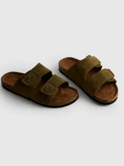 Sandalen mit dicker Sohle und zwei Riemchen