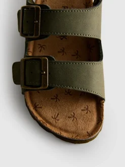 Sandalen mit doppeltem Schnallenriemen