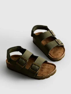 Sandalen mit doppeltem Schnallenriemen