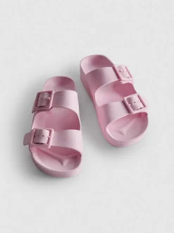 Sandalen mit Schnallenriemen und dicker Sohle