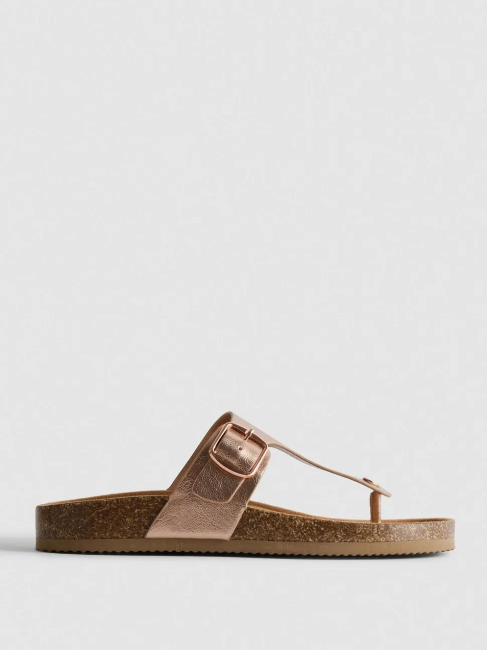 Sandalen mit Schnalle und T-Steg