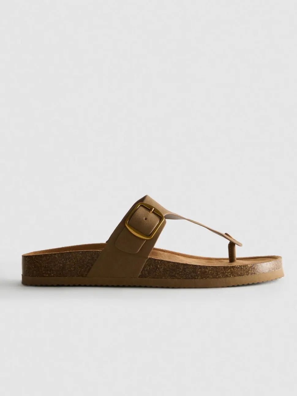 Sandalen mit Schnalle und T-Steg
