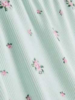 Schlafanzugshorts aus geripptem Jersey