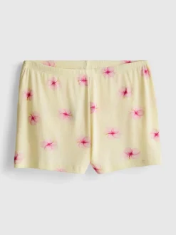 Schlafanzugshorts aus geripptem Jersey