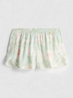 Schlafanzugshorts mit Blumenmuster