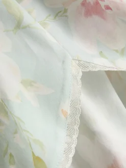 Schlafanzugshorts mit Blumenmuster