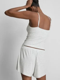 Schlafanzugshorts mit Pointelle-Muster
