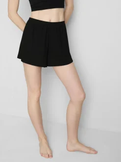 Schlafanzugshorts mit Pointelle-Muster
