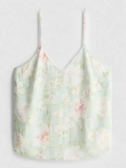 Schlafanzug-Trägertop mit Blumenmuster