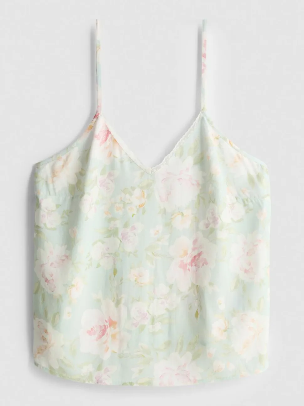 Schlafanzug-Trägertop mit Blumenmuster