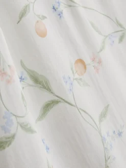 Schlafanzug-Trägertop mit Spitzenbesatz und Orangen-Print