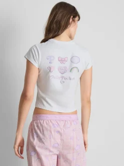 Schlafoberteil mit „Polly Pocket“ Grafik
