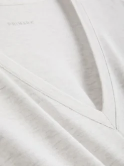 Schlafshirt aus Modalmischung mit V-Ausschnitt