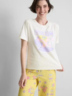Schlafshirt mit „SpongeBob Schwammkopf OOTD“ Grafik