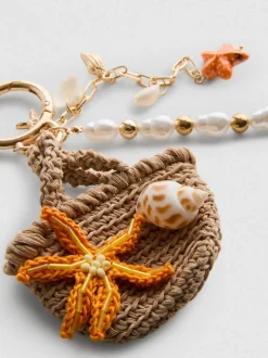 Schlüsselanhänger mit Mini-Strandtasche