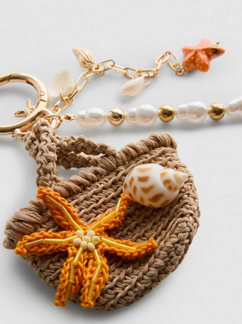 Schlüsselanhänger mit Mini-Strandtasche