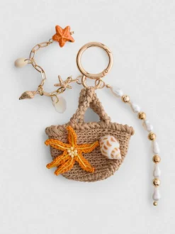 Schlüsselanhänger mit Mini-Strandtasche