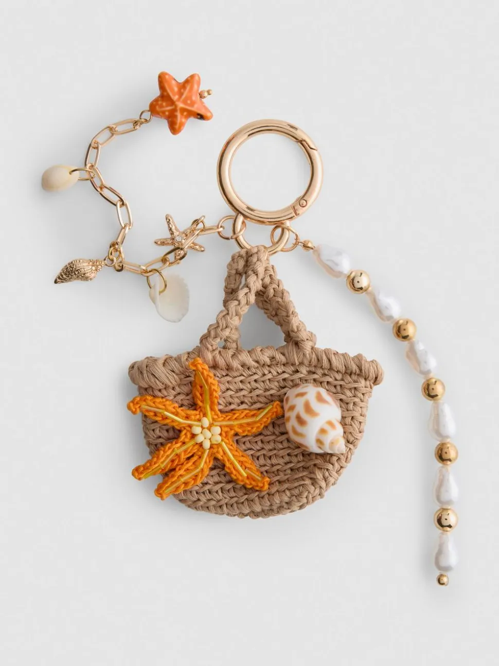 Schlüsselanhänger mit Mini-Strandtasche