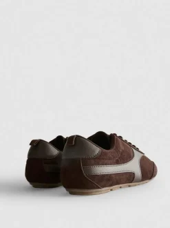 Schmale „By Coleen“ Low-Top-Sneaker in Wildleder-Optik