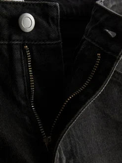 Schmale Denim Jeans mit geradem Bein