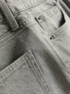 Schmale Denim Jeans mit geradem Bein