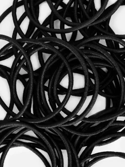 Schmale Haargummis, 60er-Pack