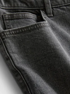 Schmale Jeansshorts mit mittlerer Leibhöhe