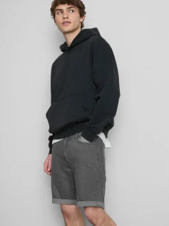 Schmale Jeansshorts mit mittlerer Leibhöhe