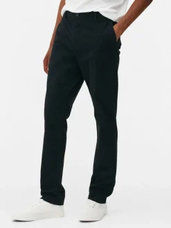 Schmale Stretch-Chinohose