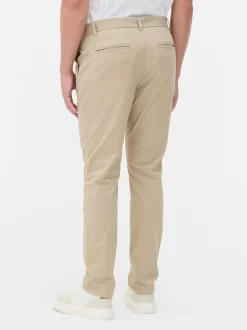 Schmale Stretch-Chinohose