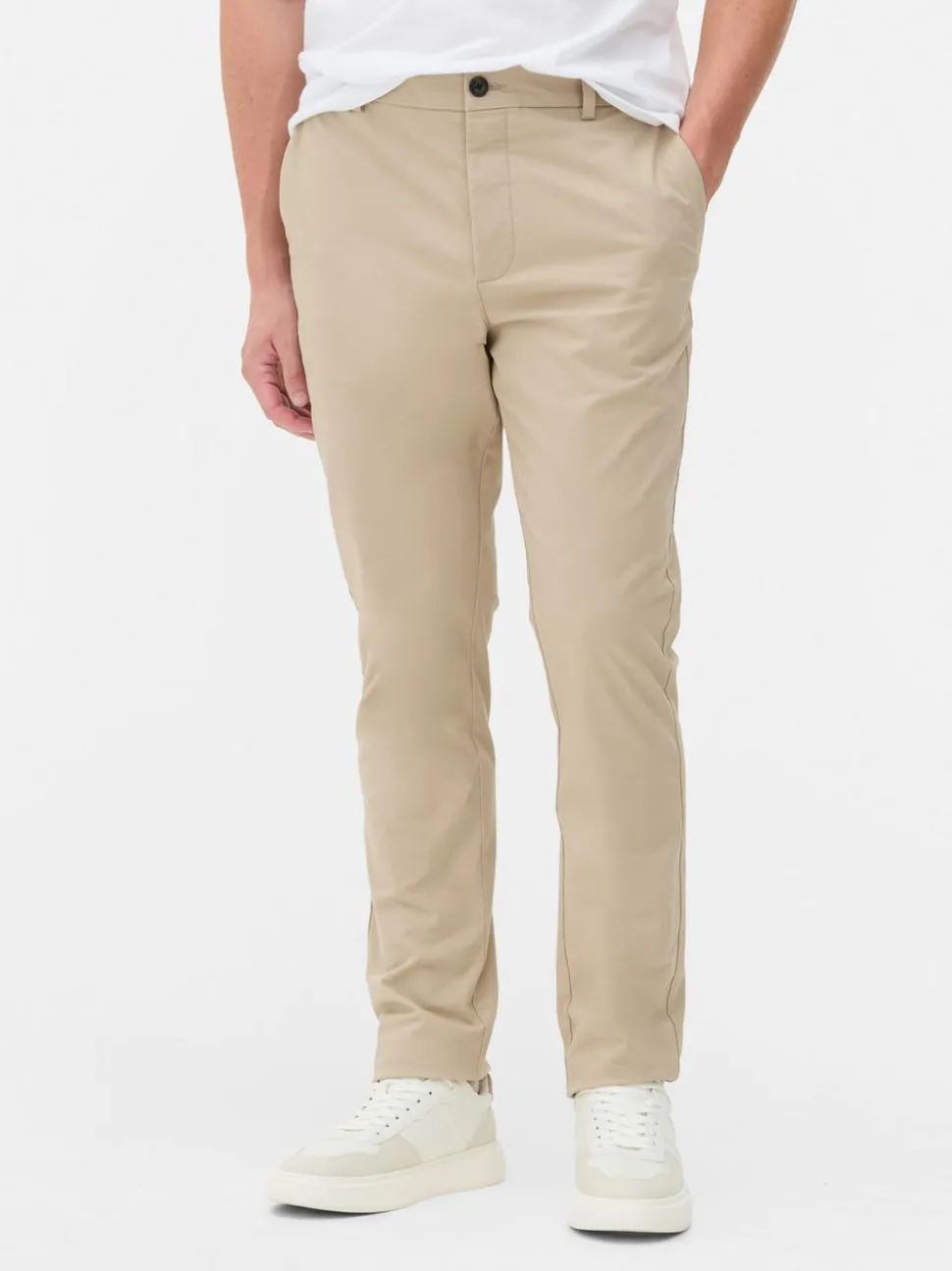 Schmale Stretch-Chinohose