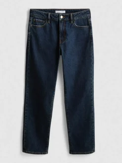 Schmal geschnittene Jeans mit geradem Bein