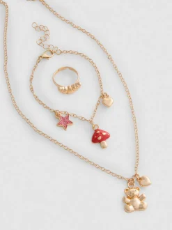 Schmuckset mit Anhängern, 3er-Pack