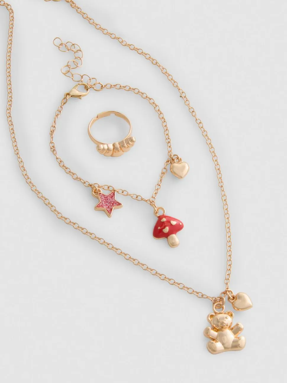 Schmuckset mit Anhängern, 3er-Pack