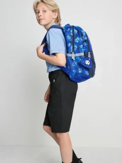 Schulrucksack mit Fußball-Grafik