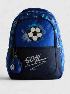Schulrucksack mit Fußball-Grafik