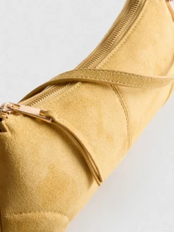 Schultertasche in Wildleder-Optik