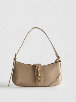 Schultertasche mit Metalldetail