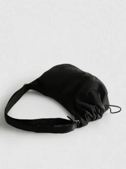 Schultertasche mit Raffung