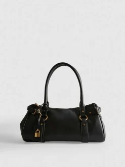 Schultertasche mit Vorhängeschloss