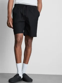 Shorts aus Leinengemisch mit Kordelzug