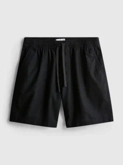 Shorts aus Leinengemisch mit Kordelzug