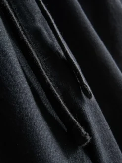 Shorts aus Leinengemisch mit Kordelzug