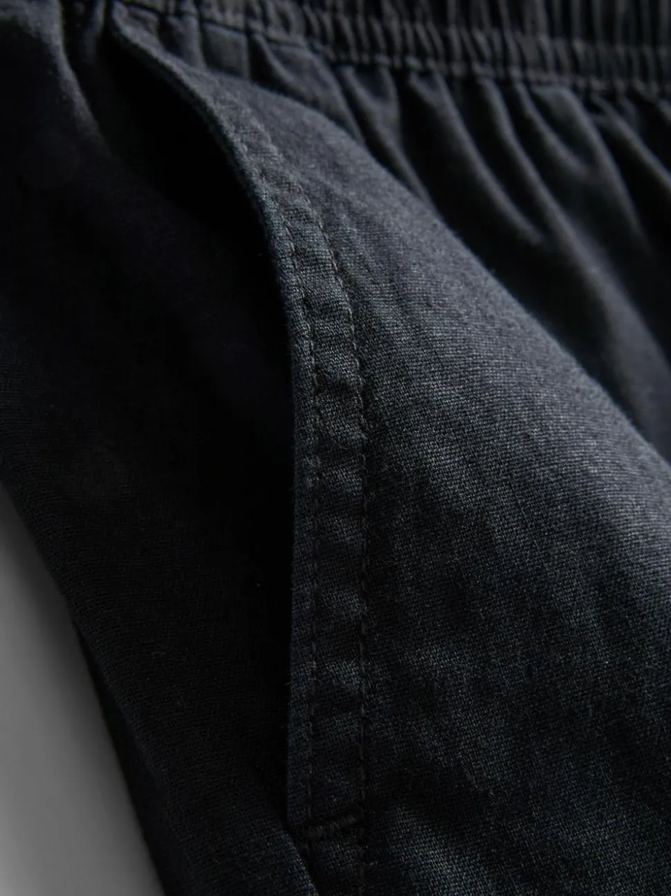 Shorts aus Leinengemisch mit Kordelzug