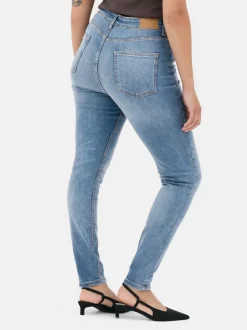 Skinny-Fit Jeans mit hohem Bund
