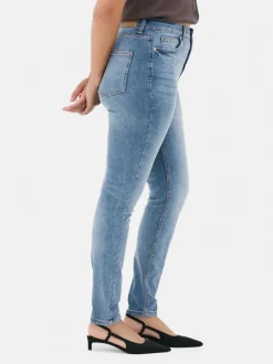Skinny-Fit Jeans mit hohem Bund