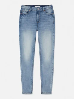 Skinny-Fit Jeans mit hohem Bund