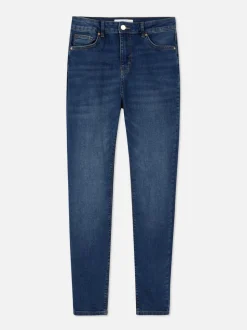 Skinny-Fit Jeans mit hohem Bund