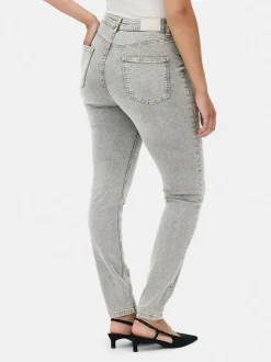 Skinny-Fit Jeans mit hohem Bund